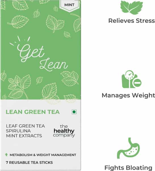 The Healthy Company One Month Weight Loss- 28 Lean Bar + 28 Natural Green Tea Sticks(Peach Flavour)