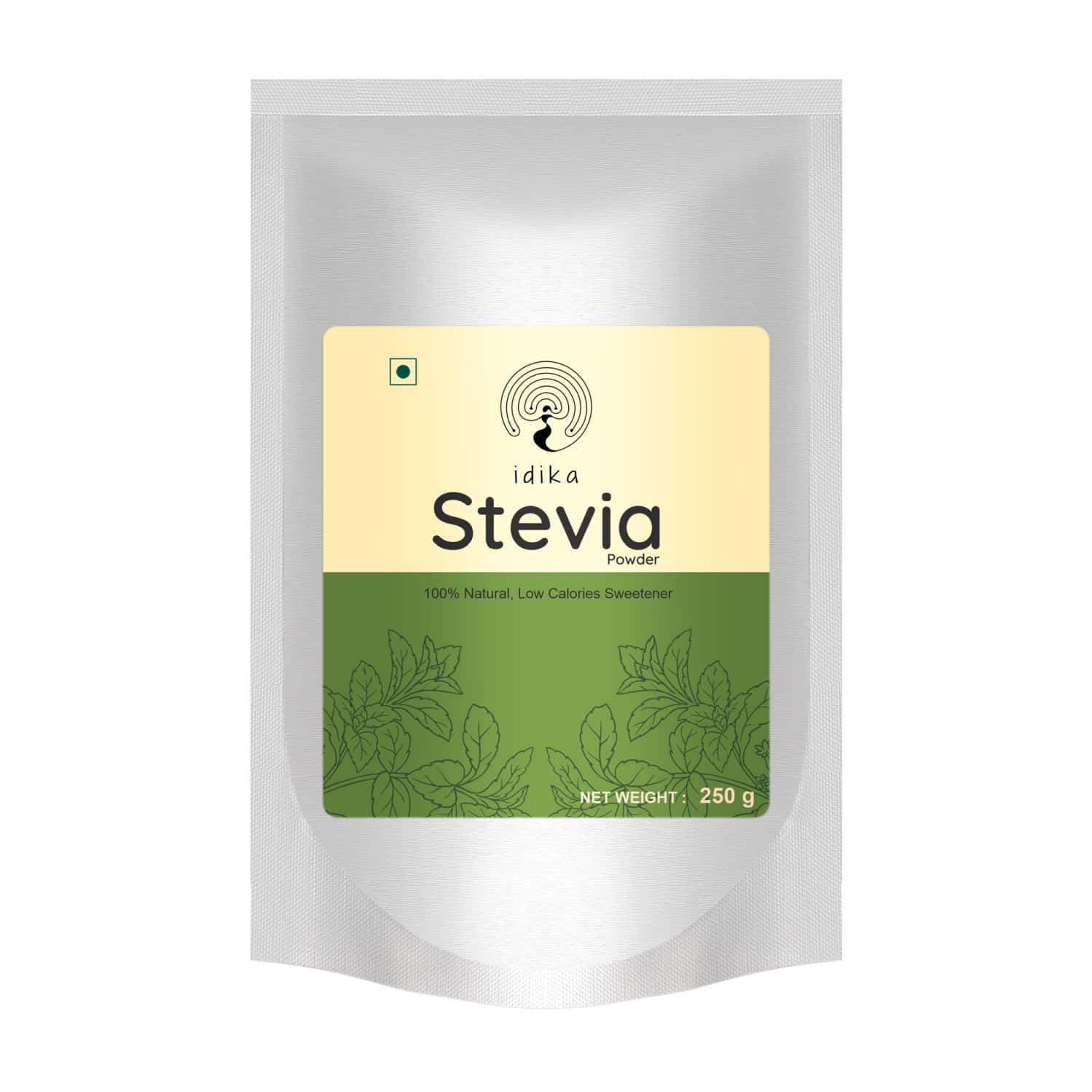 Idika Stevia 250 Gram Diabetic Frendly 100% Natural Zero Calorie Sugar-Free Sweetener (250 G)