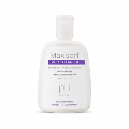 Maxisoft Facial Cleanser All Skin Types|Paraben-Free| Ph Balanced - 125 Ml Of Pack 1