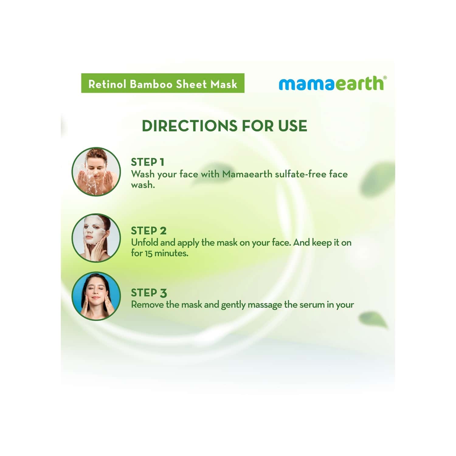 Buy MAMAEARTH RETINOL BAMBOO SHEET MASK WITH RETINOL & BAKUCHI FOR FINE