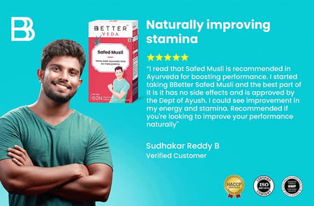 Bbetter Safed Musli 60 Veg Tablets