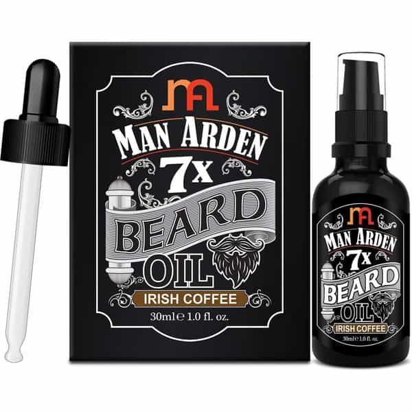 Man Arden 7X Beard Oil 30Ml (Irish Coffee) - 7 Premium Oils For Beard Growth And Nourishment
