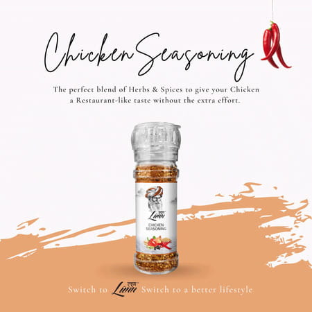 Lunn Chicken Seasoning (Grinder) 80g