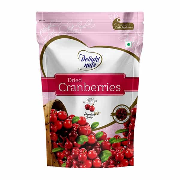 Delight Nuts Dried Cranberries - Premium Quality 200Gm