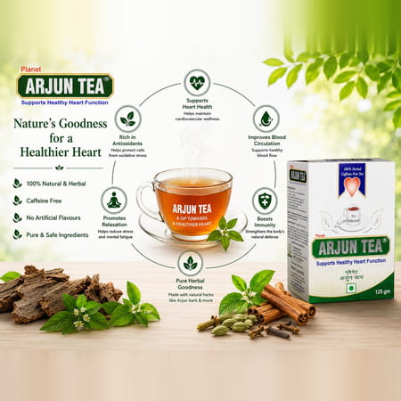Planet Ayurveda Arjun Tea - 125 Gm