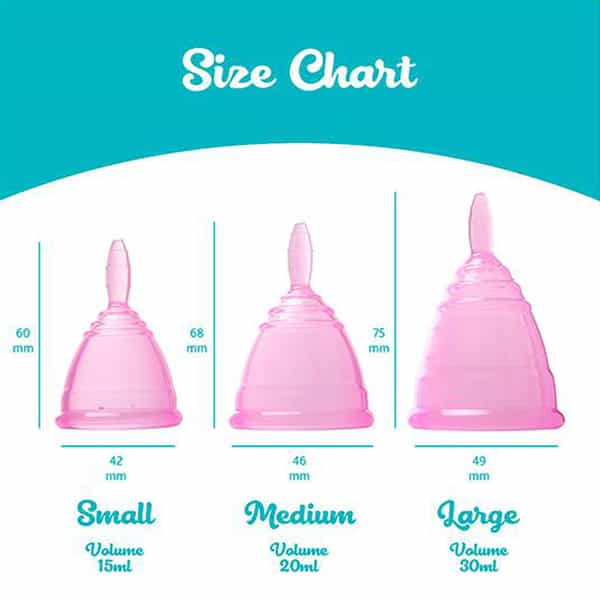 Sannap Fda Approved Reusable Menstrual Cup With Medical Grade Silicone Small (Pink)