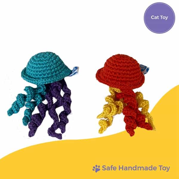 Captain Zack Crochet Jellyfish Cat Toy