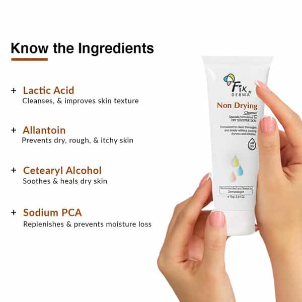Fixderma Non Drying Ph 5.5 Cleanser 75Gm