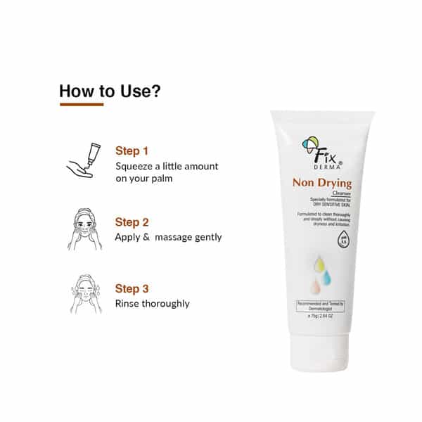 Fixderma Non Drying Ph 5.5 Cleanser 75Gm