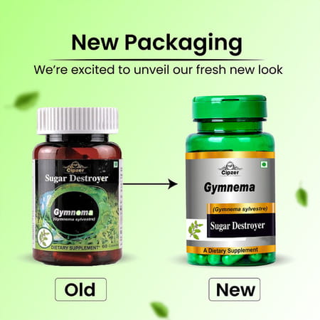 Cipzer Gymnema Capsule |Helps To Maintain Blood Sugar Levels And Reduces Inflammation-60 Capsule