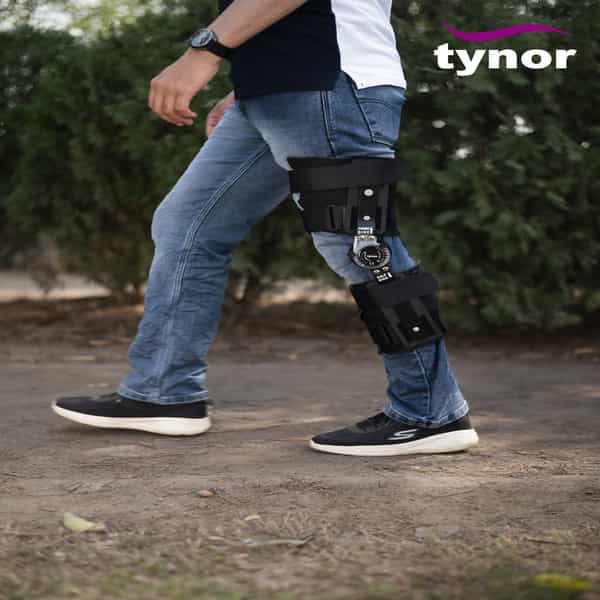 Tynor R.o.m. Knee Brace 22"/56Cm Black Universal Size 1 Unit