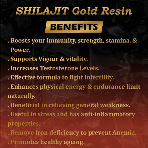Fij Ayurveda Shilajit/Shilajit Gold Resin (Semi Liquid)|Ashwagandha, Black Musli & 24K Gold - 2X20gm