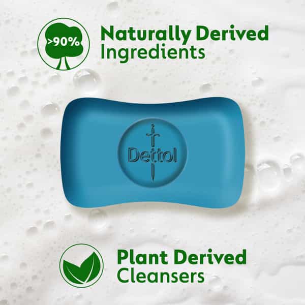 Dettol Icy Cool Bathing Soap Bar With 2X Menthol 100G Pack Of 4