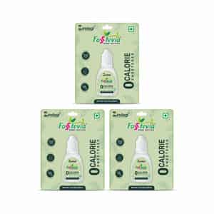 Zindagi Fosstevia Liquid |sugarfree Stevia Leaves Extract |natural Stevia Drops |10ml | Pack Of 3