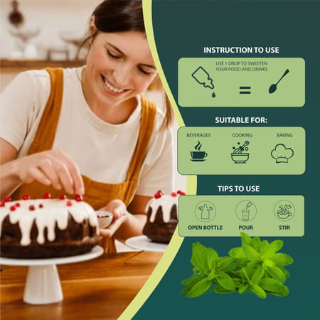 Zindagi Fosstevia Liquid |Sugarfree Stevia Leaves Extract |Natural Stevia Drops |10ml | Pack Of 3