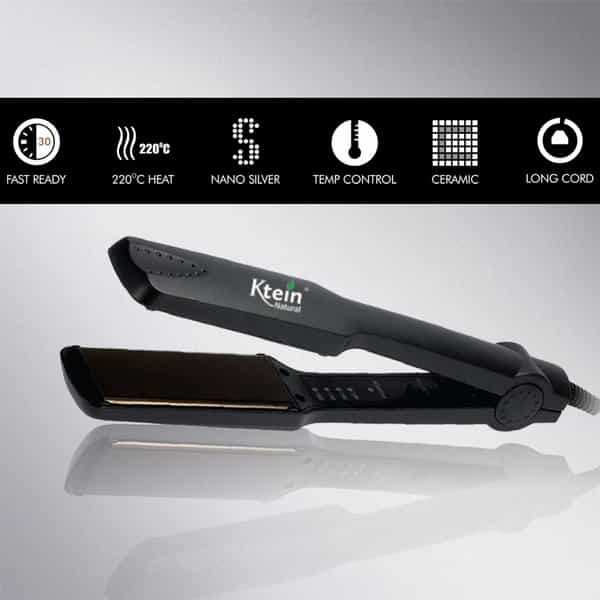 Ktein 40W Instant Heat Flat Iron- Ionic & Ozone Technology With Thermo Balance - (1 Unit)