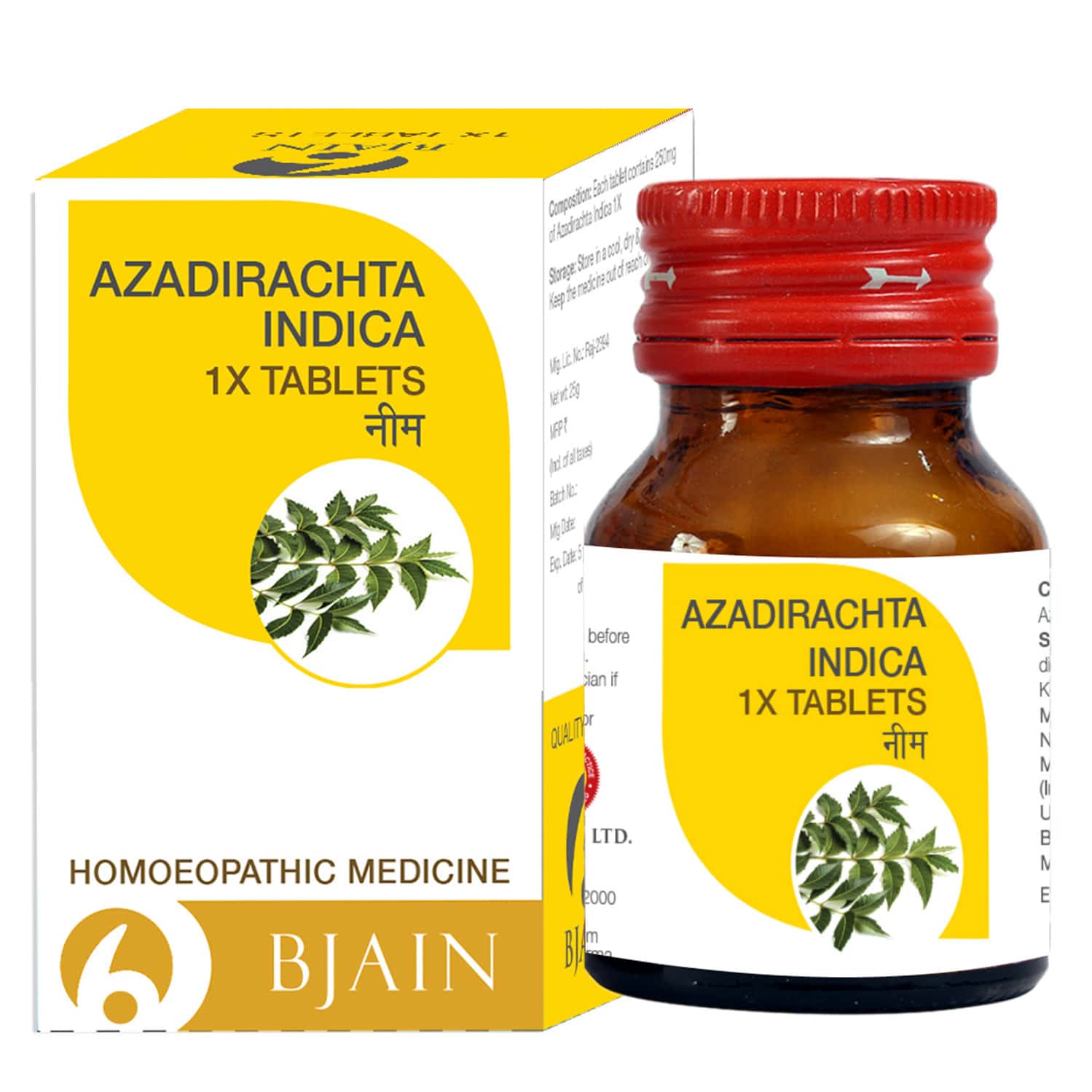 Bjain Azadirachta Indica 1 X Tablet For Skin & Blood Purification Support - 25gm
