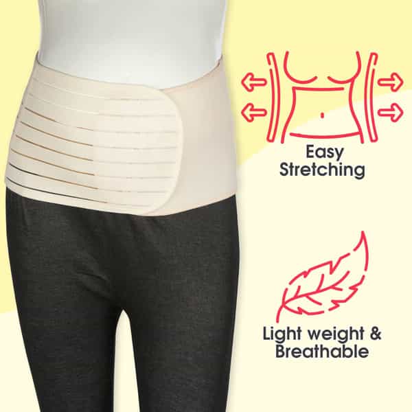 Mee Mee Post Natal Maternity Support Corset Belt - L (Beige)