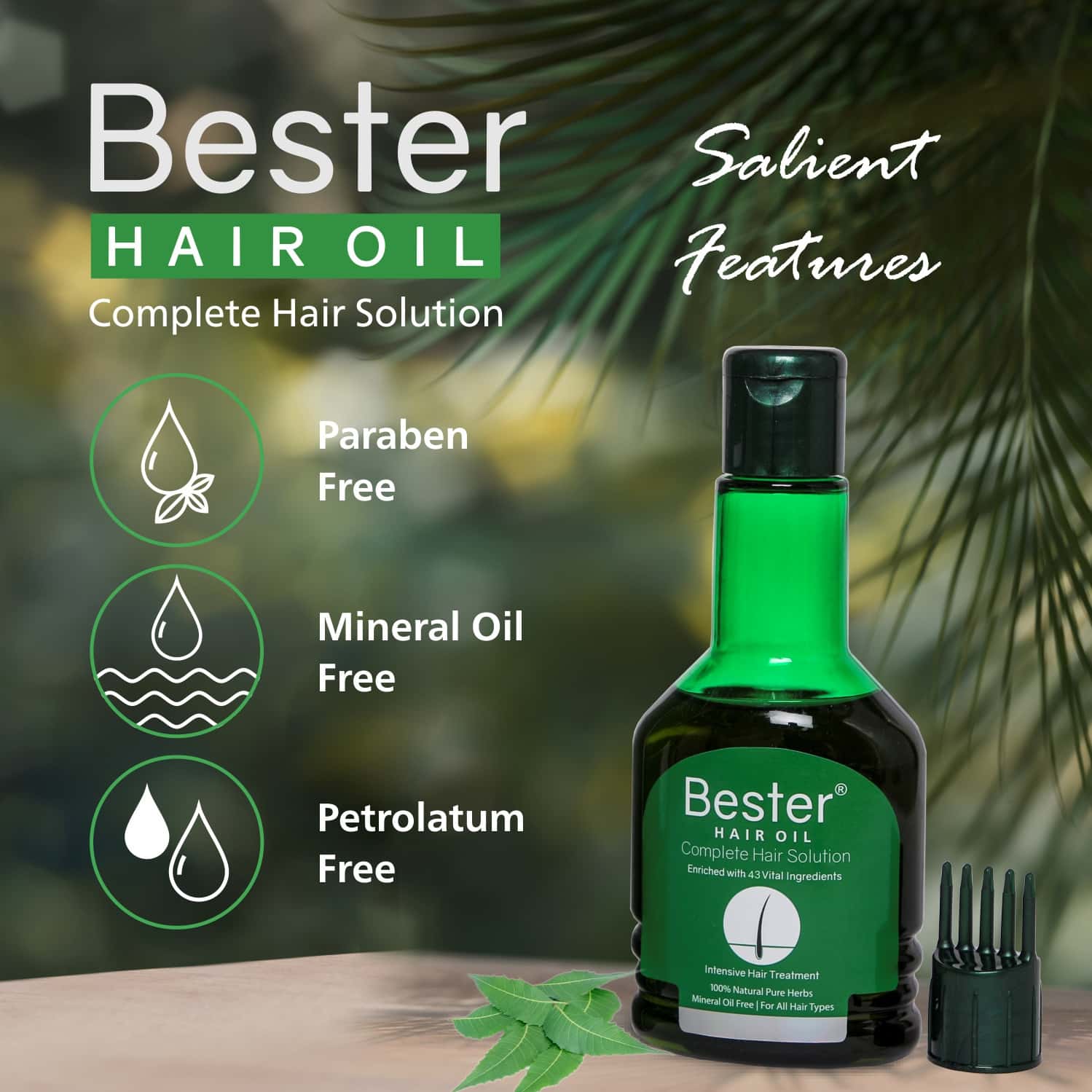 Buy BESTER HAIR OIL 100 ML COMPLETE HAIR SOLUTION PROMOTES HAIR