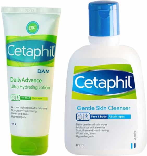 Cetaphil Gentle Skin Cleanser 125 Ml And Dam 100G Combo
