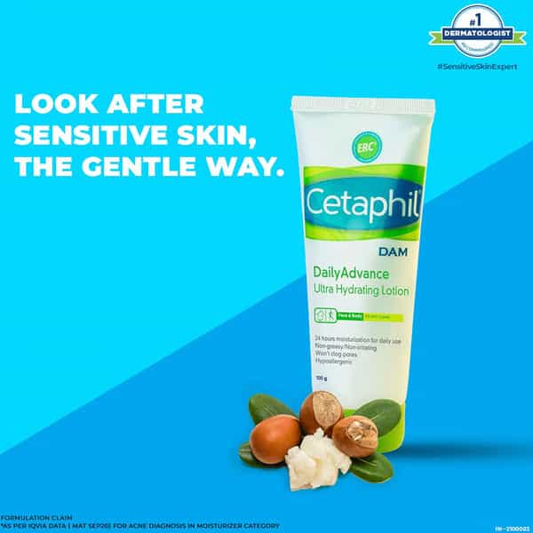 Cetaphil Gentle Skin Cleanser 125 Ml And Dam 100G Combo