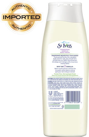 St Ives Pampering Vanilla Body Wash - 400ml