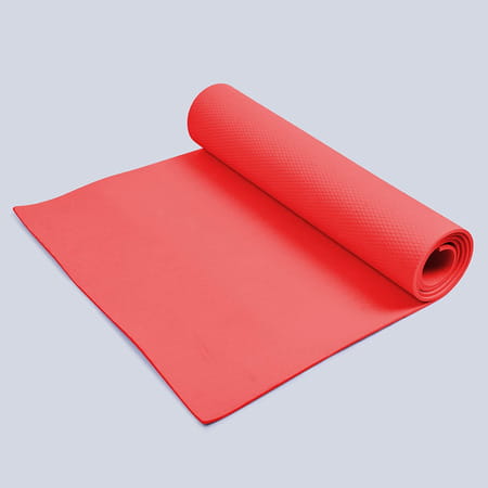 Beatxp Red Color (4mm) Eva Yoga Mat For Women & Men|Textured Surface|High Resilience Exercise Mat