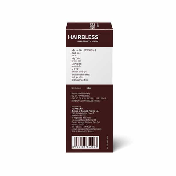 Hairbless Hair Growth Serum 60 Ml