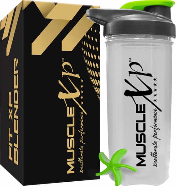 Musclexp Gym Shaker Fit Xp Blender Shaker Blender 700 Ml For Protein Sipper Bottle & Green)