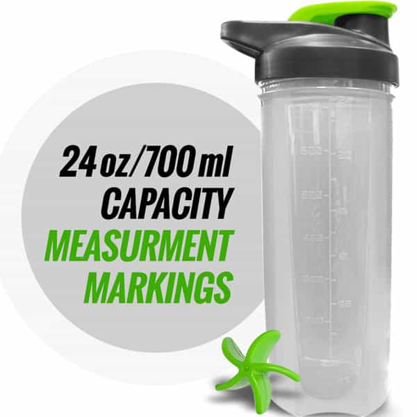 Musclexp Gym Shaker Fit Xp Blender Shaker Blender 700 Ml For Protein Sipper Bottle & Green)