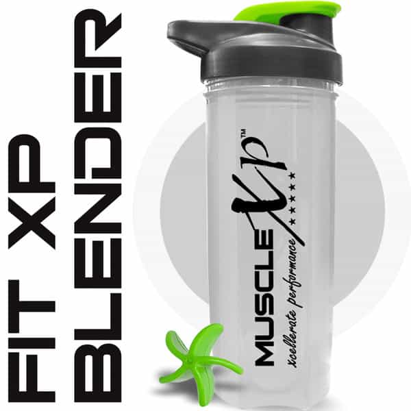 Musclexp Gym Shaker Fit Xp Blender Shaker Blender 700 Ml For Protein Sipper Bottle & Green)