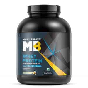 Muscleblaze 100% Whey Protein | Ultra Premium Blend With 25 G Protein (vanilla | 2 Kg / 4.4 Lb)