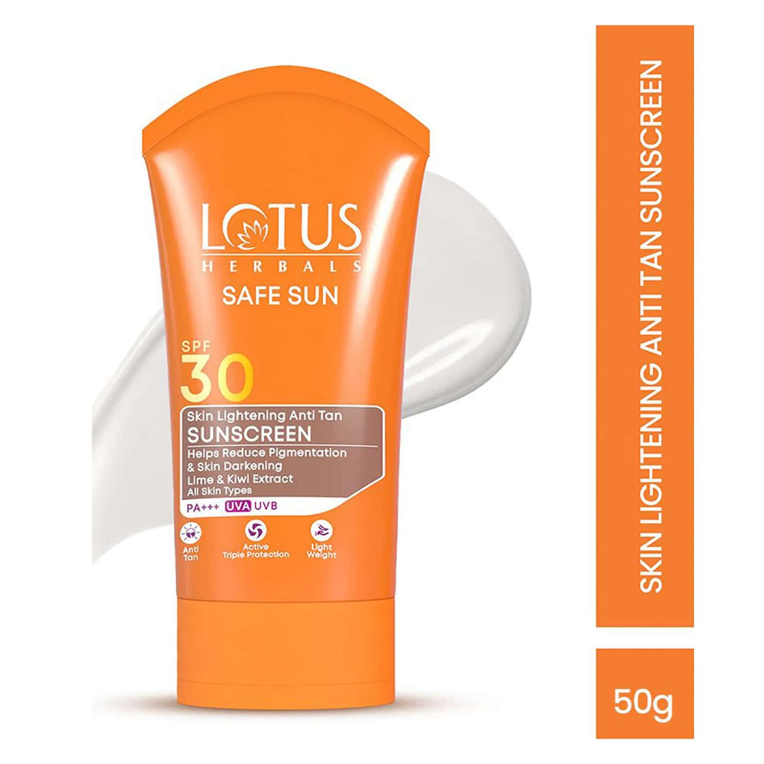 Lotus Herbals Skin Lightening Anti Tan Sunscreen Spf 30 Pa+++ 50 G