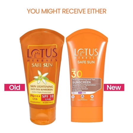 Lotus Herbals Skin Lightening Anti Tan Sunscreen Spf 30 Pa+++ 50 G
