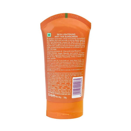 Lotus Herbals Skin Lightening Anti Tan Sunscreen Spf 30 Pa+++ 50 G