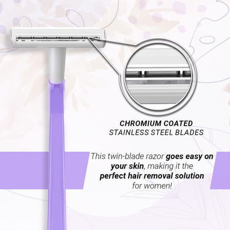 Zlade Summer Sensation Ii Twin-Blade Hair Removal Razor For Women - Buy 4 + 1 Free