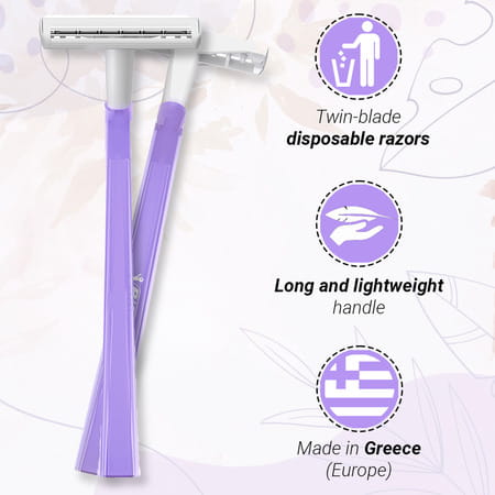 Zlade Summer Sensation Ii Twin-Blade Hair Removal Razor For Women - Buy 4 + 1 Free