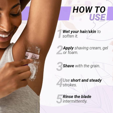 Zlade Summer Sensation Ii Twin-Blade Hair Removal Razor For Women - Buy 4 + 1 Free