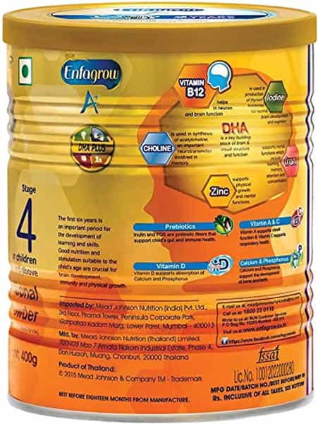 Enfagrow A+ Nutritional Milk Powder For Children (3+ Years) Chocolate 400G