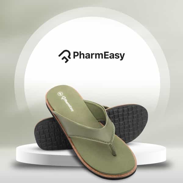 Pharmeasy Women's Diabetic & Orthopedic Slippers -Olive Green - Size Uk 9