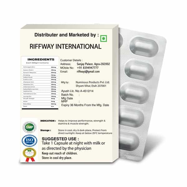 Fire Up Ayurvedic Energy Capsule For Men | Strength & Power (10 Caps)