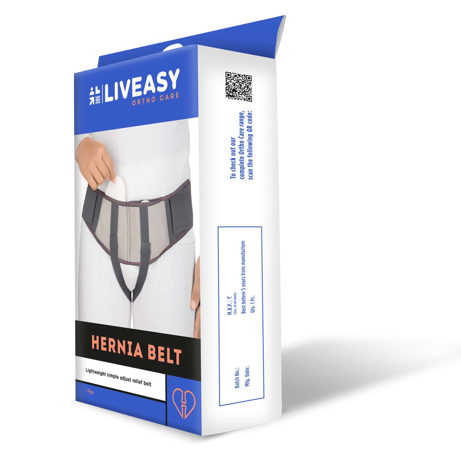 Buy LIVEASY ORTHO CARE HERNIA BELT SMALL Online & Get Upto 60 OFF at
