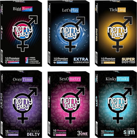 Nottyboy Honeymoon Set Condom 60 Count (6x10s) 60