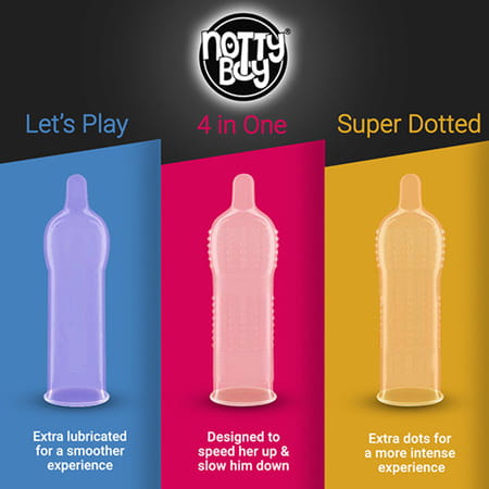 Nottyboy Honeymoon Set Condom 60 Count (6x10s) 60