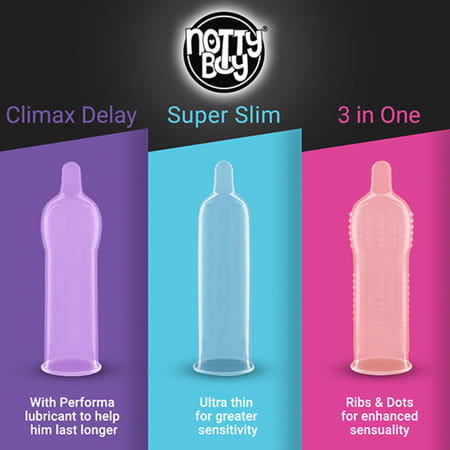 Nottyboy Honeymoon Set Condom 60 Count (6x10s) 60
