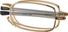 Klar Eye Folding Power Pocket Reading Glasses Men And Women Powers +0.75 To +3.50 +3.0 Power Gold
