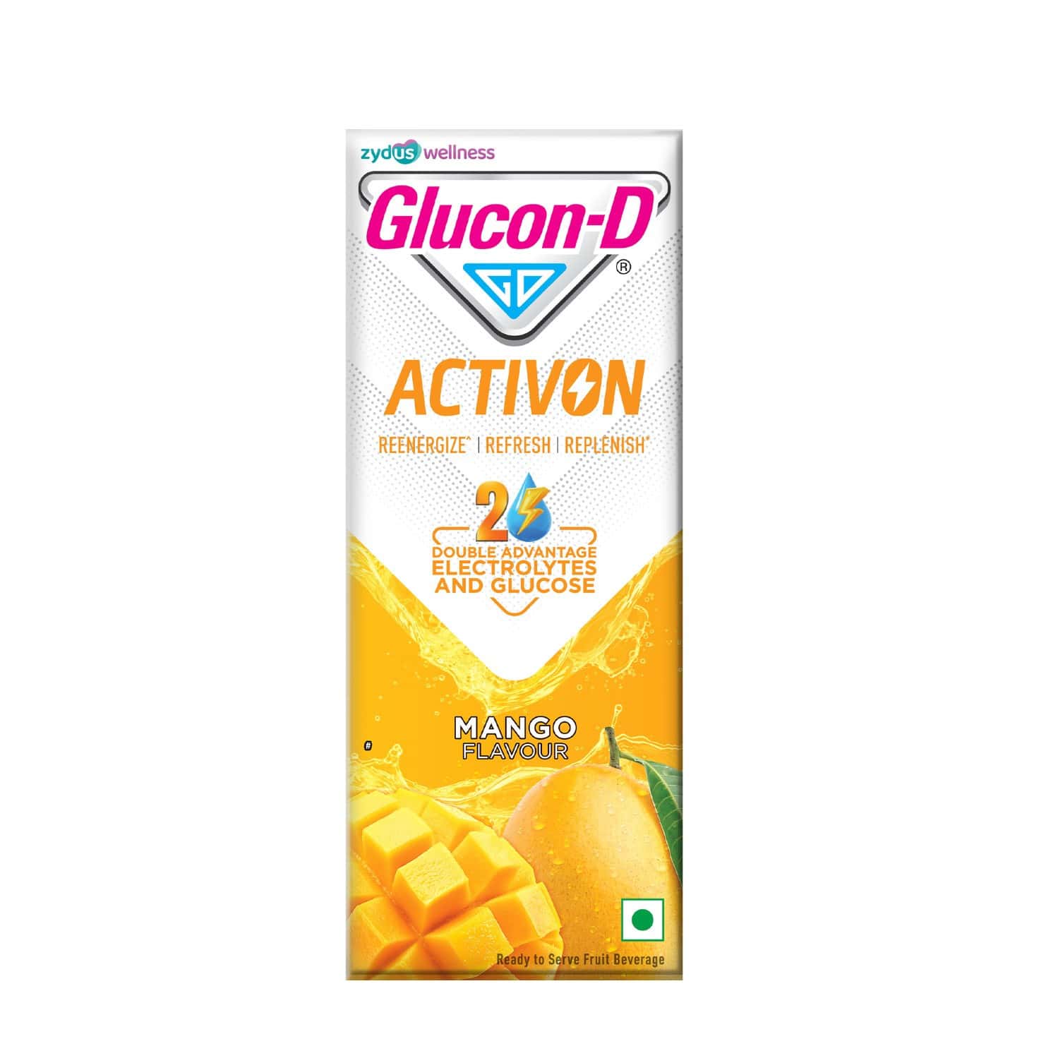 Glucon-d Activon | Electrolyte Energy Drink | Mango Flavour | 200ml