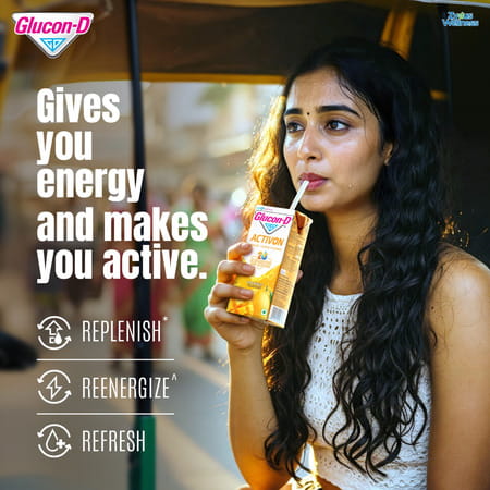 Glucon-D Activon | Electrolyte Energy Drink | Mango Flavour | 200ml