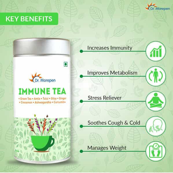 Dr. Morepen Immune Tea | Immunity Booster | Mint | 100 Gm