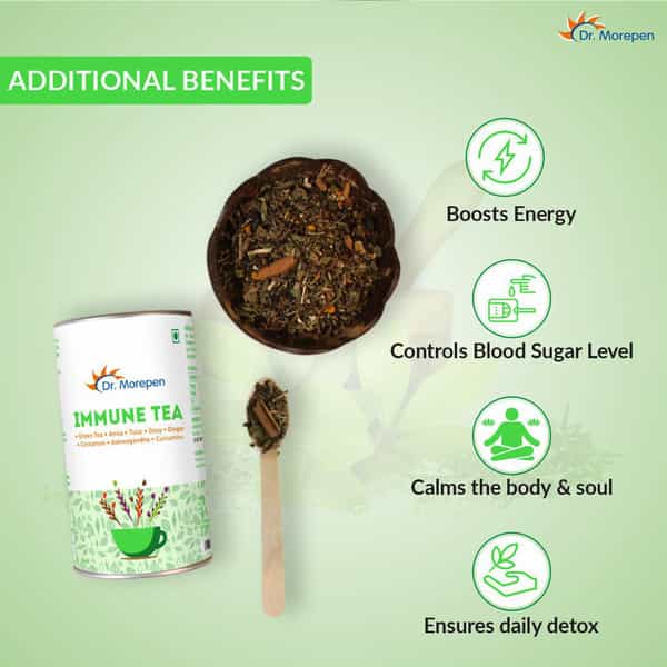 Dr. Morepen Immune Tea | Immunity Booster | Mint | 100 Gm